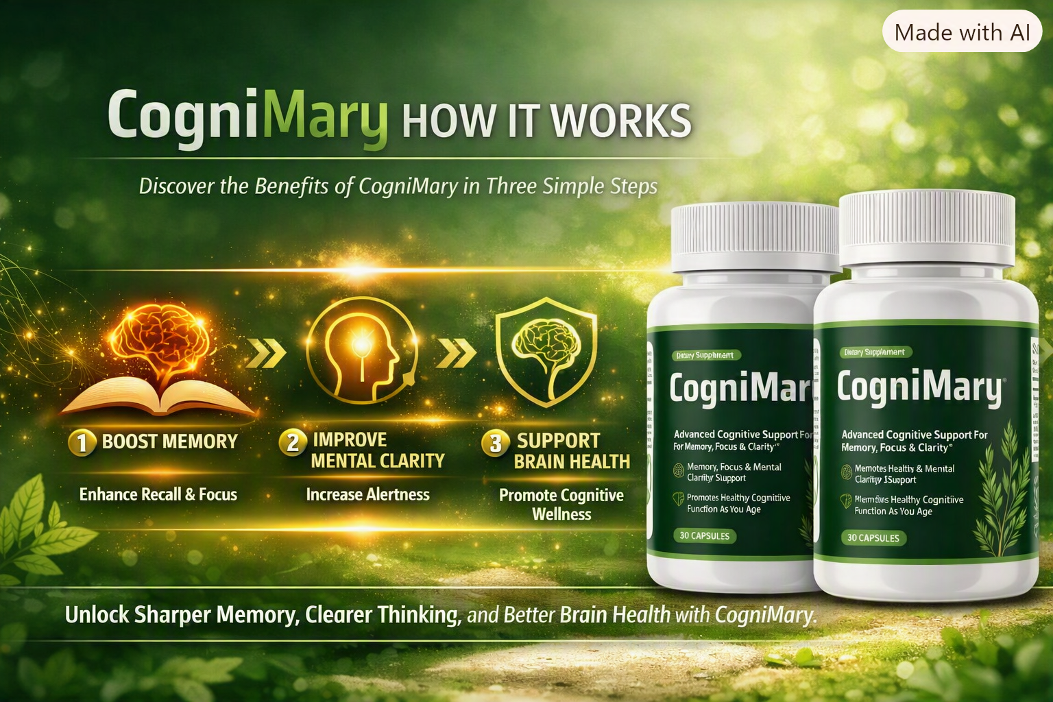How CogniMary works: boost memory, improve mental clarity, support brain health